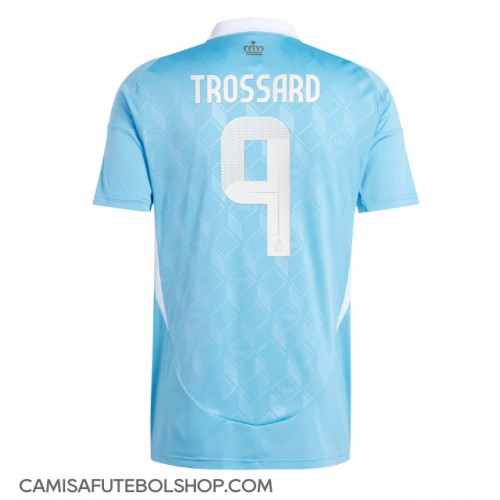 Camisa de time de futebol Bélgica Leandro Trossard #9 Replicas 2º Equipamento Europeu 2024 Manga Curta